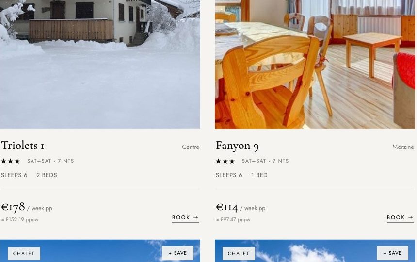 Twenty years of chalet inventory rebuilt onto a converting structure