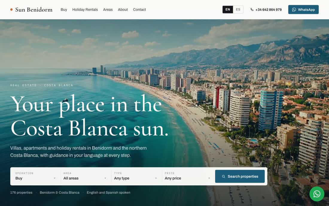 Growth package: full website with business email and automations